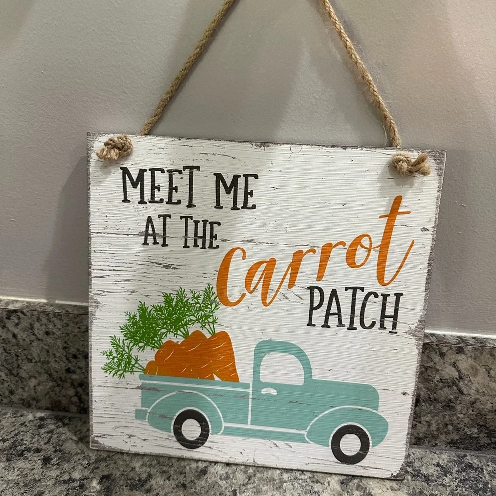 Easter, Spring Decor Wooden Sign, Rustic